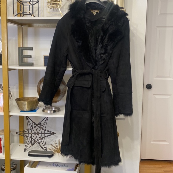 TALBOTS size 18 Toscana Shearling Coat - Picture 2 of 7